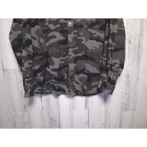 Molokai Surf Co Hooded Shirt Mens Size M Camoflague Long Sleeve - Picture 3 of 8
